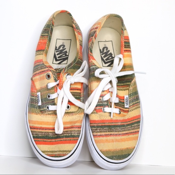 Vans Shoes - Vans Orange Striped Shoes TC7H